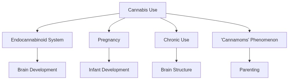 Diagram on  Cannabis Use and development