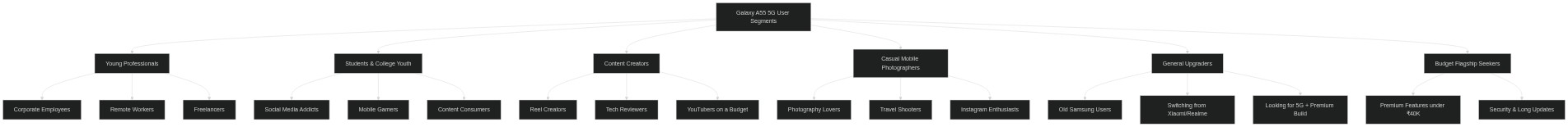 Samsung Galaxy A55 5G Target Audience Diagram