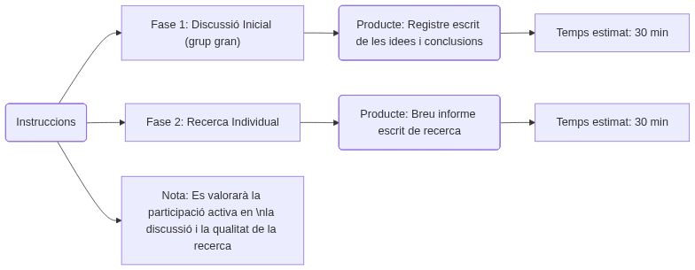 Esquema de les activitats