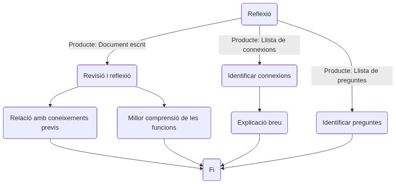 Esquema de les activitats