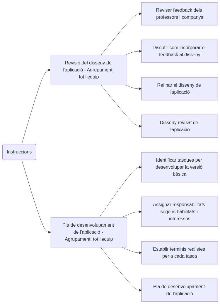 Esquema de les activitats